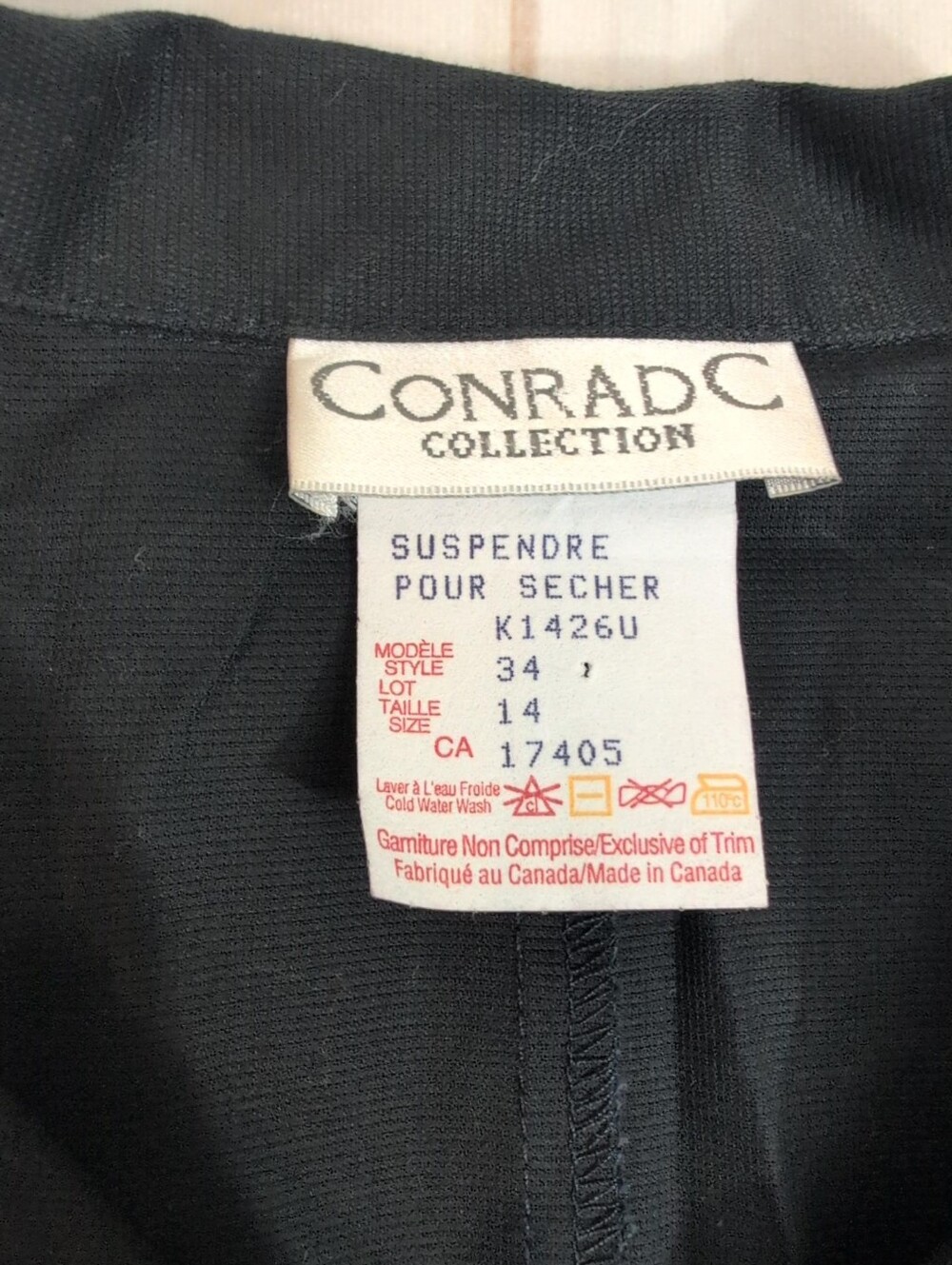 Conrad C Collection Black Western Jacket Size 14 Contrast Stitch Snap Front - Picture 4 of 5